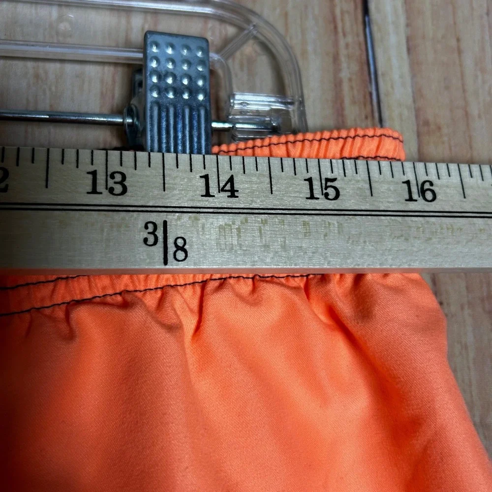 Nike Swim Trunks Mens Large Orange Navy Blue Graphic Board Shorts Sporty‎ Summer